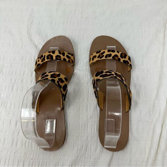 J. Crew Factory Double Strap Animal Print Sandals- Size 8 - Picture 6 of 13